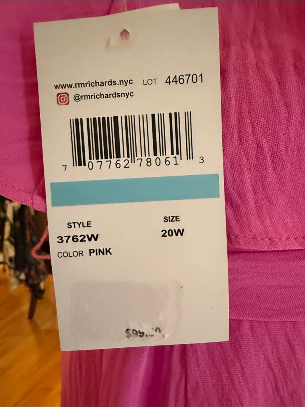 R&M Richards Bright Pink Halter Dress - Picture 2 of 5
